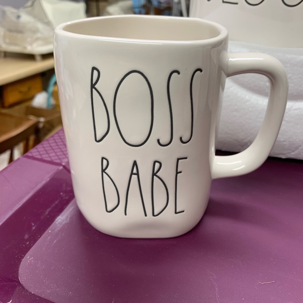 Rae Dunn BOSS BABY MUG.